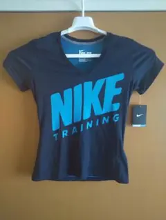 ナイキ Tシャツ レディース ネイビー ドライフィット タグ付