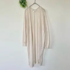 オペークドットクリップ［L］大人ナチュラル◎コットンブレンド◎ロングカーディガンのサムネイル