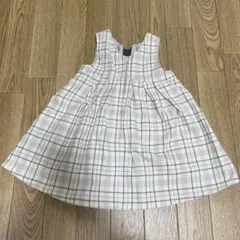 アプレレクール チェック柄 ジャンパースカート 80cm