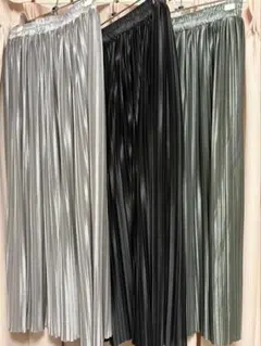 プリーツスカート 3色セット