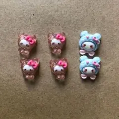 ハローキティ ネイルパーツ 6個セット