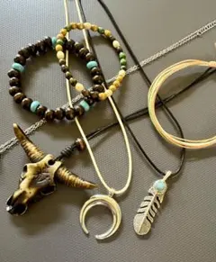 サーフ系　メンズ　アクセ7点セット