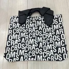 MARC JACOBS トートバッグ モノクロデザイン セカンドバッグ