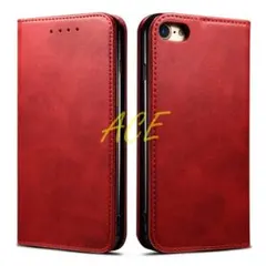 iPhoneSE iphone8 6 7 ケース 手帳型 赤 可愛い おしゃれのサムネイル