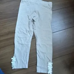 ベージュ レギンス サイズ95 花刺繍