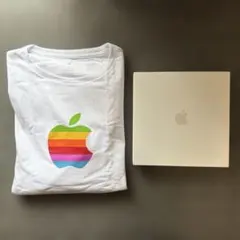 新品未着用Apple Rainbow Logo T-Shirt White Lのサムネイル