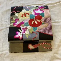 【超レア】アンティーク好き必見❤️刺繍名古屋帯