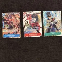 英語版ワンピースカード　ルフィ　エース　サボ 3周年記念　プロモ　海外限定