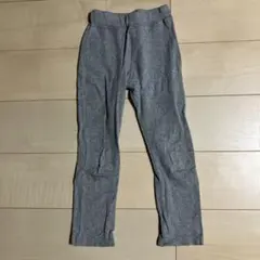【120cm女の子】無地グレー レギンス スキニーパンツ