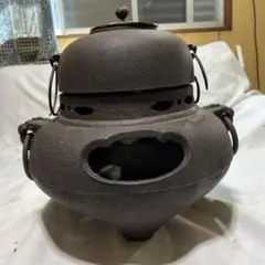 南部鉄器 タバコセット たばこ茶釜型 卓上ライター 灰皿 レトロ