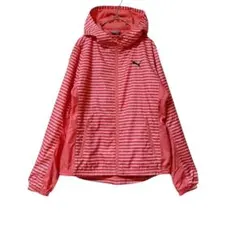 PUMA Sサイズ 薄手 ふんわり ドット×ストライプ ジャケット