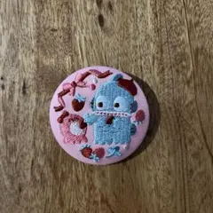 ハンギョドン　刺繍缶バッチ