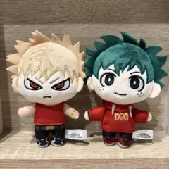 僕のヒーローアカデミア 爆豪勝己 緑谷出久 ぬいぐるみ レッドコスチューム