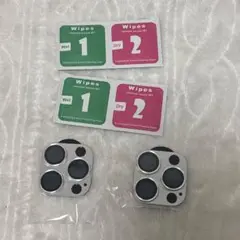 【シルバー2枚セット】iPhone15Pro/15ProMaxカメラフィルム
