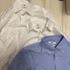 ユニクロ スリムフィット スーパーノンアイロンシャツ 3色セット M