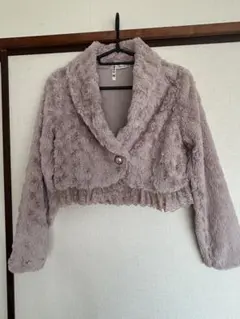 axes femme フェイクファー ショートコート　ボレロ