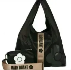 新品 マリークヮント 3way エコバッグ ブラック