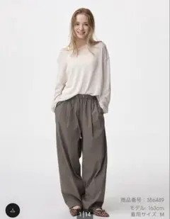 GU バレルレッグプルオンパンツQ XL 股下68cm