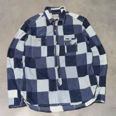 希少✨STUDIO D'ARTISAN パッチワーク デニム ワークシャツ Lのサムネイル