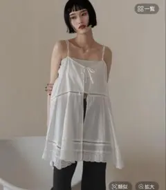 ローリーズファーム 2wayコットンレースミニワンピース アイボリー