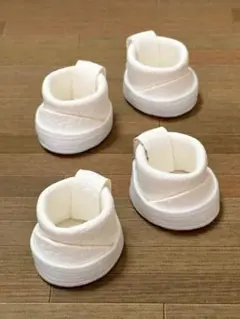 ぬい靴 10cmぬい用 合皮ブーツ 白/二足セットのサムネイル