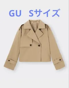 GU ベージュ ショートトレンチコートのサムネイル