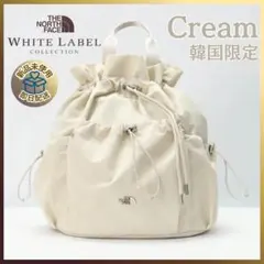限定セール✨韓国限定✨ノースフェイス　ボニーパック　M　クリーム