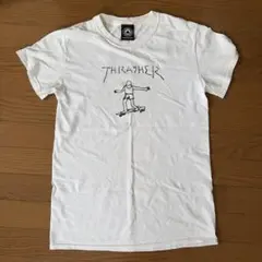 THRASHER スラッシャー Tシャツ 白 M ロゴ マークゴンザレス 희귀