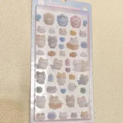 海外正規品　フロッキーシール　ねこ