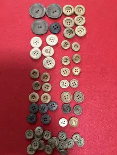 ヴィンテージ木製ボタンセットまとめ売り⑥