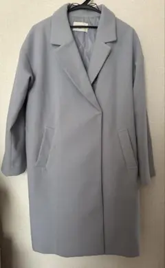 サマンサモスモス SamansaMos2 ロングコート 水色 青