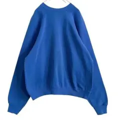 USA製 TULTEX タルテックス 無地 ラグラン スウェット ブルー XL