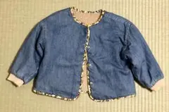 ザラベビー ZARA BABY ノーカラー 両面 ジャケット デニム 98cm