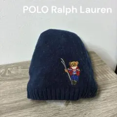 POLORalphLauren ニット帽 頭周り45cm ネイビー 紺 冬 冬物