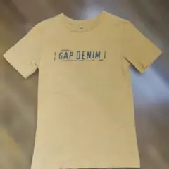GAP DENIM イエロープリント Tシャツ160