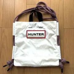 HUNTER ホワイト ショルダーバッグ