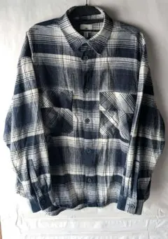 H&Ｍ　オーバーサイズネルシャツ　ネイビー　M