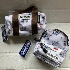 OUTDOOR スヌーピー アウトドア ペンケース ボストン リュック型 ポーチ