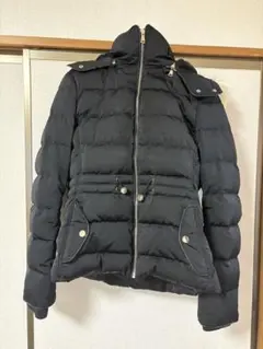 ZARA WOMAN 黒 ダウンジャケット ファー付き