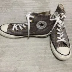 最終値引CONVERSE ALL STAR チェック柄 ハイカットスニーカー