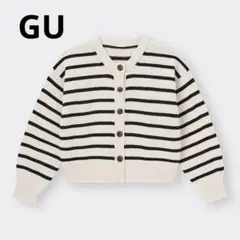 GU ミドルゲージクルーネック カーディガン M