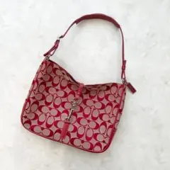 COACH ハンドバッグ ワンショルダー キャンバスレザー シグネチャー　Y2K