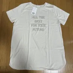 新品！ハニーズ　CINEMA CLUB ロゴTシャツ 半袖 ベージュのサムネイル