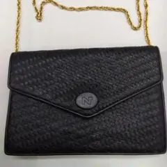 美品　ニナリッチヴィンテージ　ショルダーバッグ　黒 Nina Ricci Bag 美品 レトロヴィンテージニナリッチバッグ | Mellon