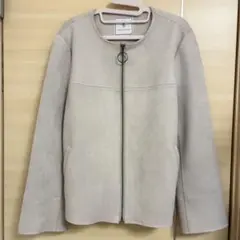 ロペピクニック ノーカラー スエードジャケット