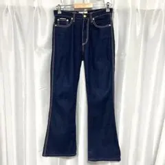 【美品】Eytys ブーツカットデニムパンツ　ピンクステッチのサムネイル