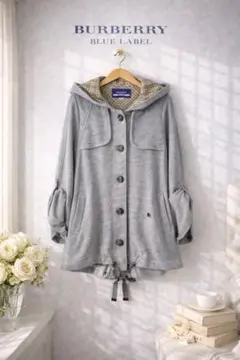 BURBERRY BLUE LABEL グレー ダッフルコート