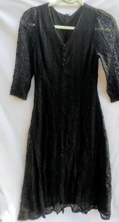 continuer de nice claup ブラックレースワンピース F