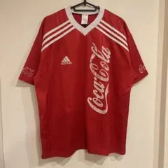 adidas Coca-Cola コラボ ゲームシャツ 赤のサムネイル