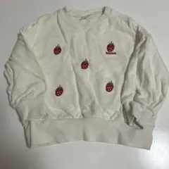 futafuta バースデイ　いちご柄 トレーナー ベビー服95